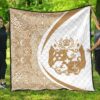 Tonga Coat Of Arms Polynesian Premium Quilt  Circle Style  03 J2  Quilt